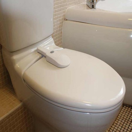 Toilet seat lock