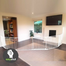 5-panel easyshut XL Baby Gates ( 90 - 450cm +) (White)