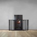 20cm + 90gate + 20cm/Total 130cm : 3 Panel Fireguard (XS)
