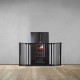 30cm + 90gate + 30cm/Total 150cm : 3 Panel Fireguard (Small)