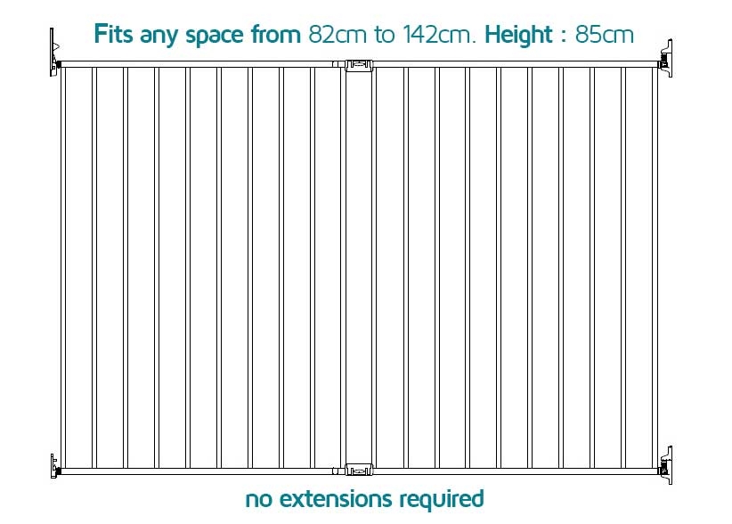 babasafe tall & wide baby gate diagram babasafe tall & wide baby gate diagram