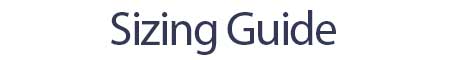 sizing guide sizing guide