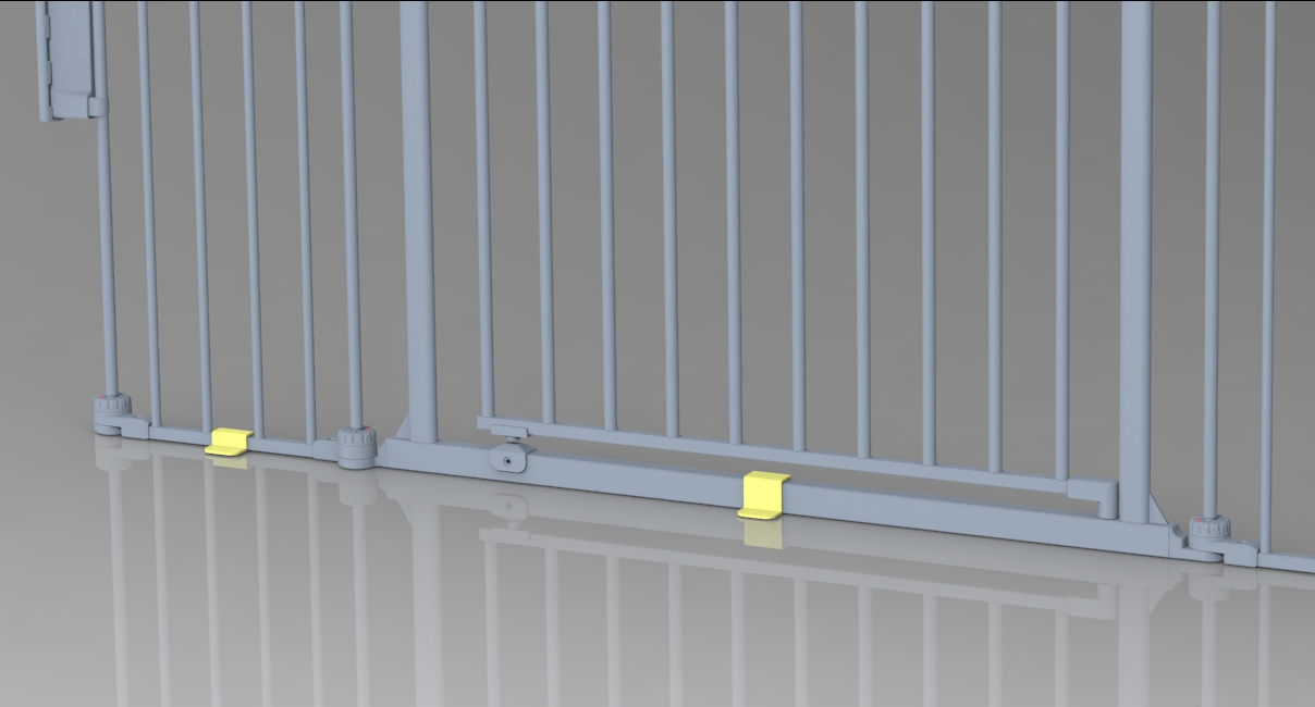 baby gate floor brackets